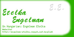 etelka engelman business card